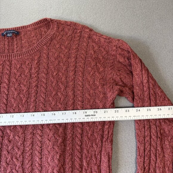 American Eagle Womens Cable Knit Sweater Cozy Cottagecore Preppy Casual Fall XL - Picture 3 of 16
